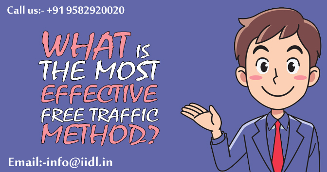 What is the most effective free traffic method?